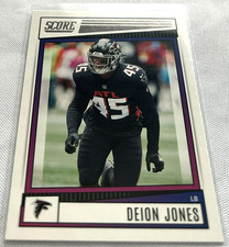 2022 Panini Score Football Deion Jones Atlanta Falcons base card #37