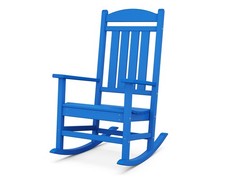 Rocking Chair Outdoor POLYWOOD Presidential Pacific Blue R100PB ergonomic office