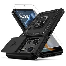 for Case,with Camera Lens Cover HD Screen Moto G 5G 2025 Black