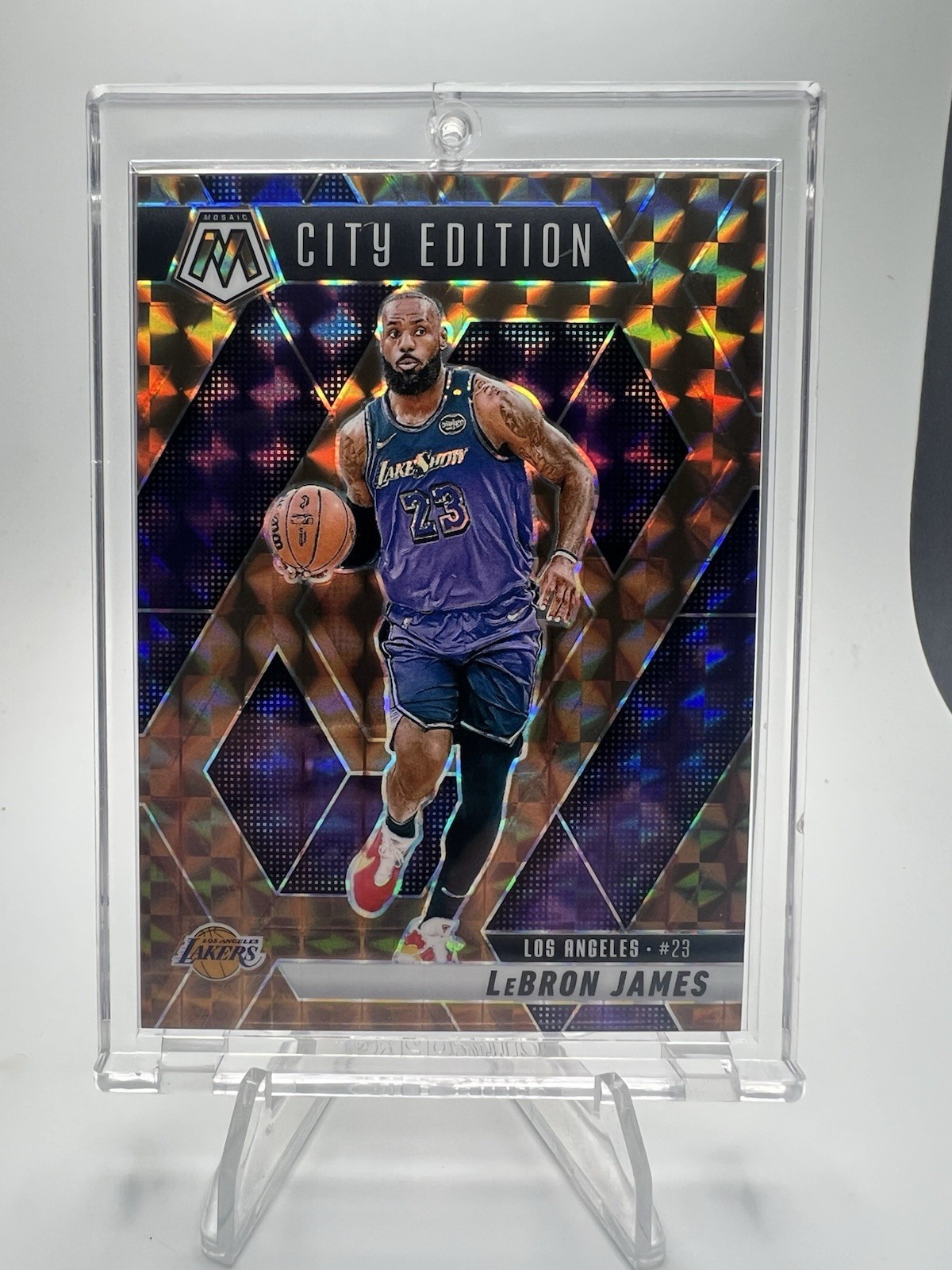2024-25 Panini Mosaic - Montage LEBRON JAMES /75 Bronze Mosaic Prizm #286