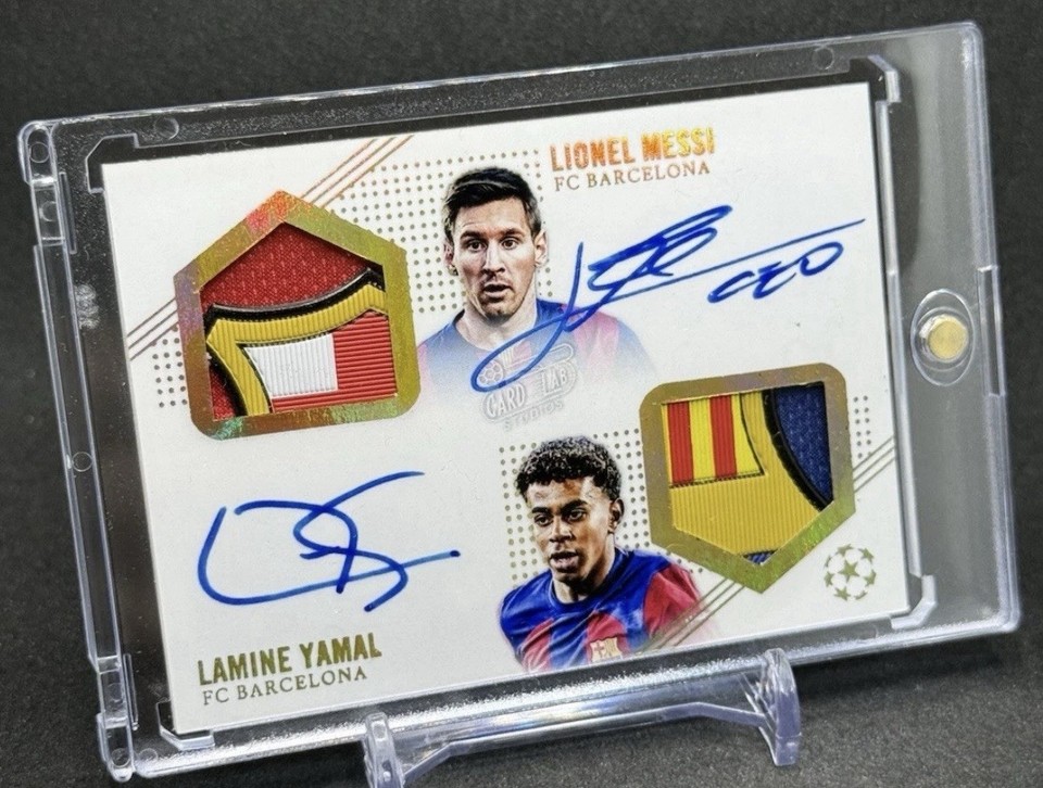 Messi Lamine Yamal 2025 Card Lab Patch Auto SP FC Barcelona | eBay UK