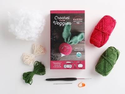 Crochet Your Veggies Amigurumi Kit Radish, ,