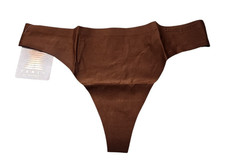 Savage x Fenty Womens M Microfiber Thong Panty Underwear Brown