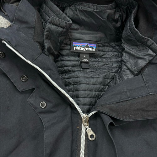 Patagonia Jacket Womens Medium Black Vosque 3-in-1 Parka H2NO Hood Lined Lady - Picture 8 of 23