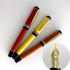 1x Wing Sung 670 Acetate Resin Fountain Pen EF/F/M Nib 0.38/0.5/0.7mm Writing #s