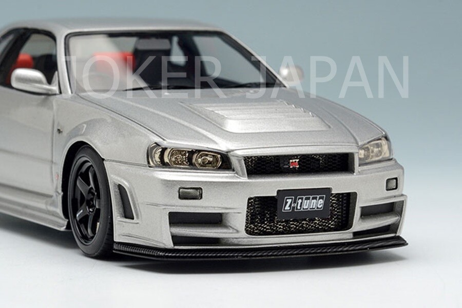 Make Up EIDOLON 1/43 NISMO R34 GT-R Z-tune 2004 Silver EM396A JDM