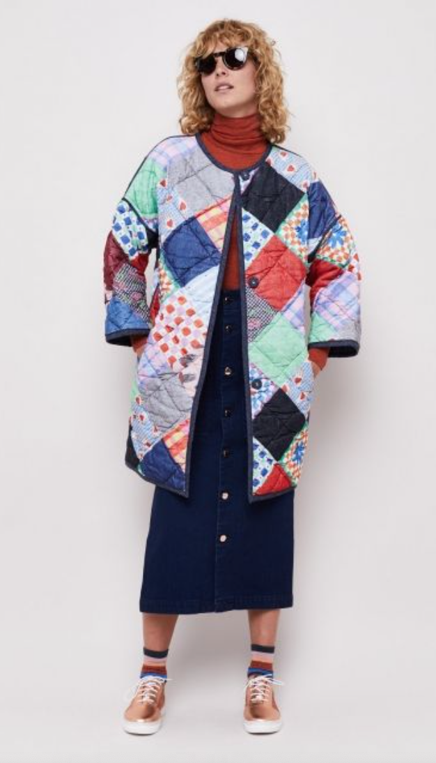 Gorman Denim Reversible Patchwork Coat 