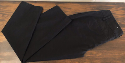 Loft Ankle Pant Flat Front Straight Leg Zip Fly Clasp Closure Black Size 0