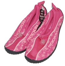 Rockin Footwear Women's Water Shoes Aqua Socks Fuchsia Pink Size 10 B M New