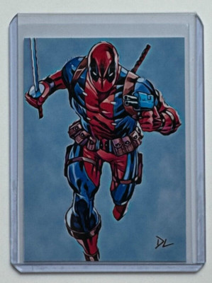 Deadpool Limited Edition Artist Signed ''Marvel Comics'' Trading Card 4/10