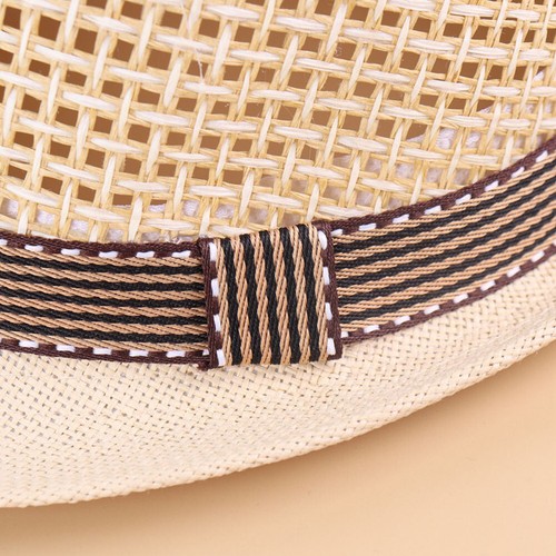 Baby Kids jazz Style Straw Hat Summer Toddler Boys Girls Outdoor Play Sun Hats - Picture 9 of 15