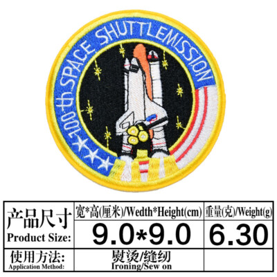 Nasa Patches NASA Embroidered Patch - Iron-On Or Sew-On Astronaut - Foto 12