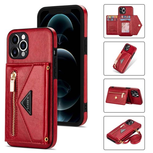 For iPhone 12 11 Pro Max XS SE 6s 7 8 Leather Wallet Card Holder Back Case Cover - Picture 10 of 48