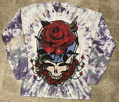 Liquid Blue Grateful Dead Final Summer Tour Skull 2023 Long Sleeve shirt Sz M