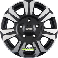 4X Cms C31 Diamond Black 6.5X16 ET60 - LK5/160 ML65.1 Felge Alu
