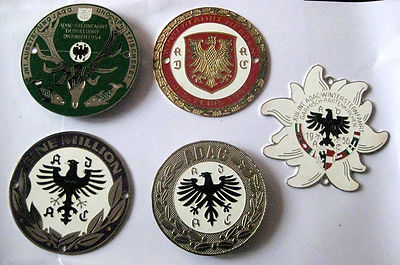 ADAC BADGES -SET OF 5PCS CAR GRILL BADGE EMBLEM LOGO METAL CAR  BADGE