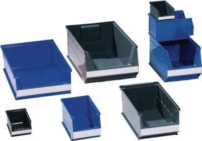 10er PACK(Stk) LOCKWEILER 19100224 Sichtlagerkasten  L500/450xB310xH200mm PE bla