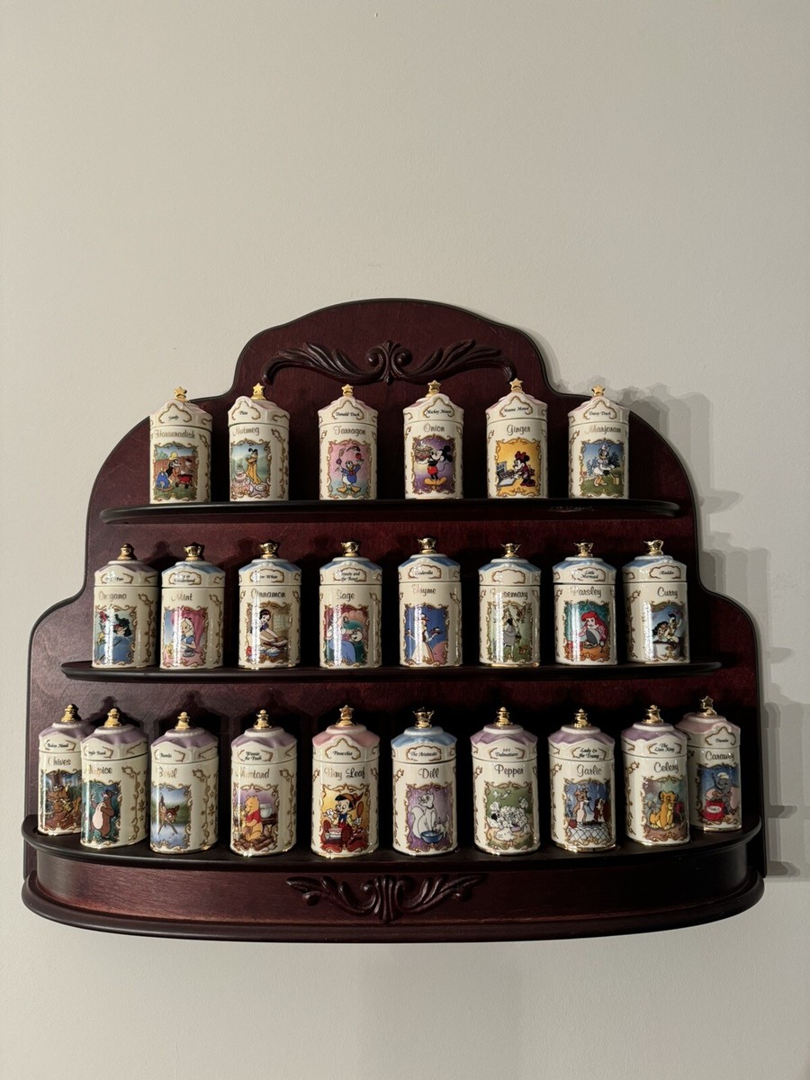 ディズニーレノックススパイスボトル Lenox 1995 Walt Disney Spice Jar Collection All 24 types set