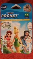 VTECH V.SMILE POCKET LEARNING SYSTEM GAME DISNEY FAIRIES TINKER BELL NEW