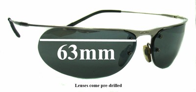SFx Replacement Sunglass Lenses fits Bolle Unknown - 63mm Wide