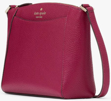 Kate Spade Monica Crossbody Dark Raspberry Leather Burgundy WKR00258 NWT 279