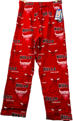 College Concepts Men's Chicago Bulls Fusion All Over Print Pants RED - MEDIUM