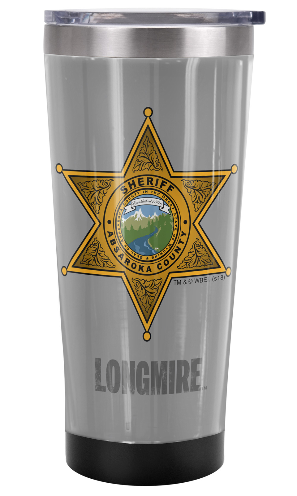 Longmire Badge Tumbler 20oz Vacuum Insulated Leak Resistant