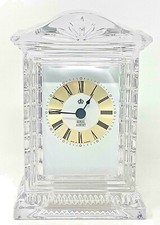 Royal Albert  Cut Crystal Mantle Clock Made In Germany 6" Charity
