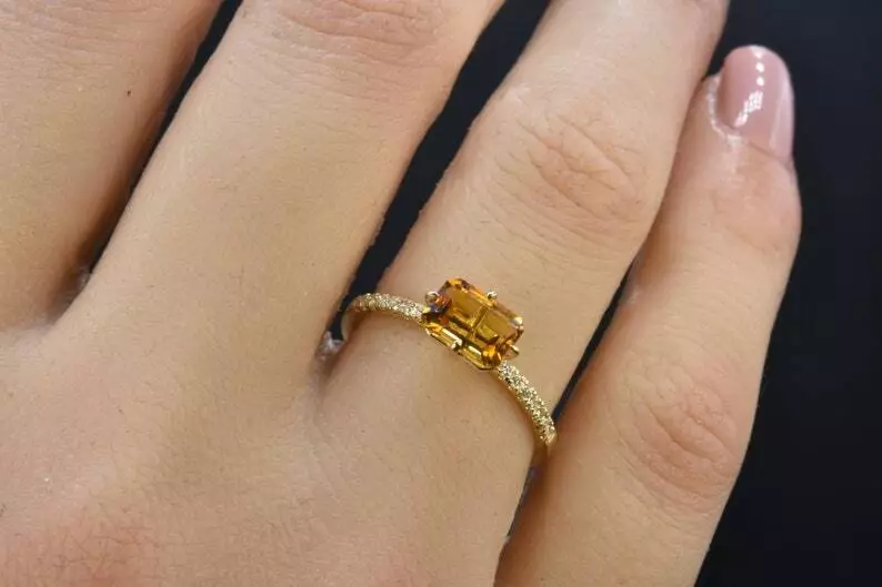 Ebay yellow sapphire ring deals
