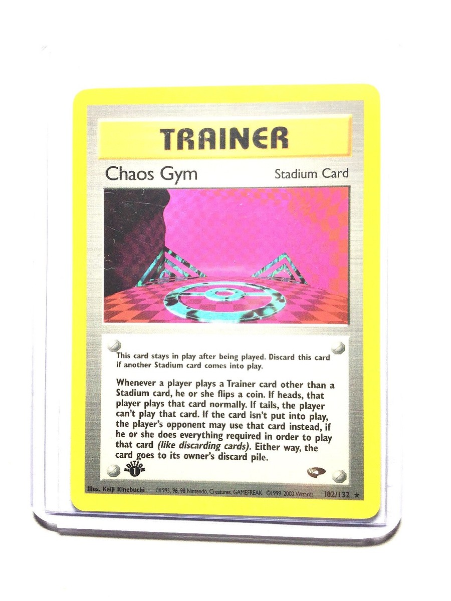 CHAOS GYM - 1st Edition Gym Challenge - 102/132 - Rare - Pokemon