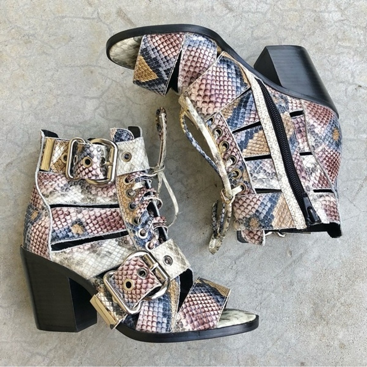 Campbell Shoes Jeffrey Campbell Caceres Buckle Booties Jeffrey