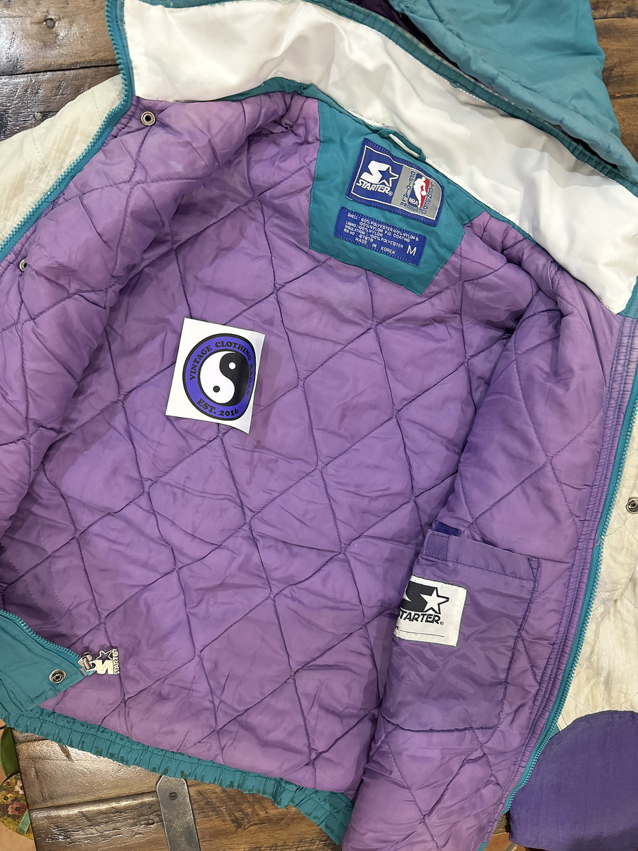 vintage 90s charlotte hornets pro player & starter jackets vintage 90s charlotte hornets pro player & starter jackets
