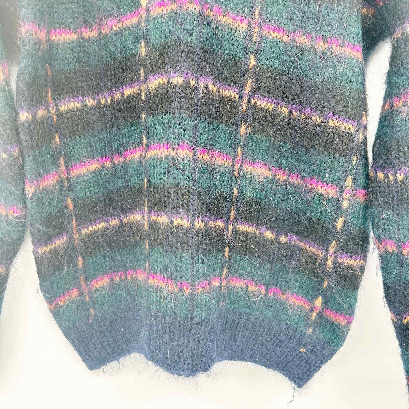 Talbots Womens Vintage Mohair Wool Blend Striped … - image 2