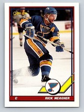 Rick Meagher 1991-92 Topps #58 St. Louis Blues