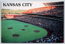 Postcard Kauffman Stadium Kansas City, MO Missouri Baseball H8