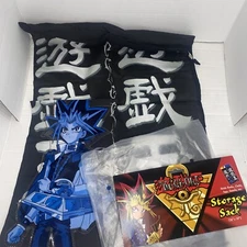 New Open - Yu-Gi-OH Trading Card Game Black Drawstring Bag Konami  24" x 16”