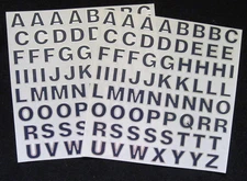 Mrs Grossman Two 6x6" Sticker Sheets 'Sapphire Alphabet' (Vintage-Retired)