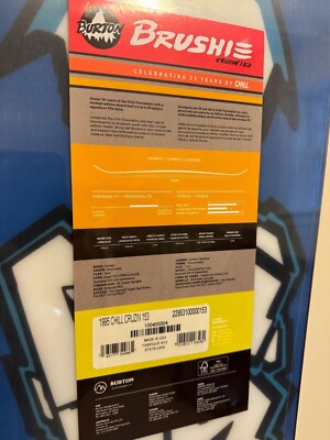 Burton Reissue Jeff BRUSHIE CRUZIN 153 New In Plastic / Unused | eBay