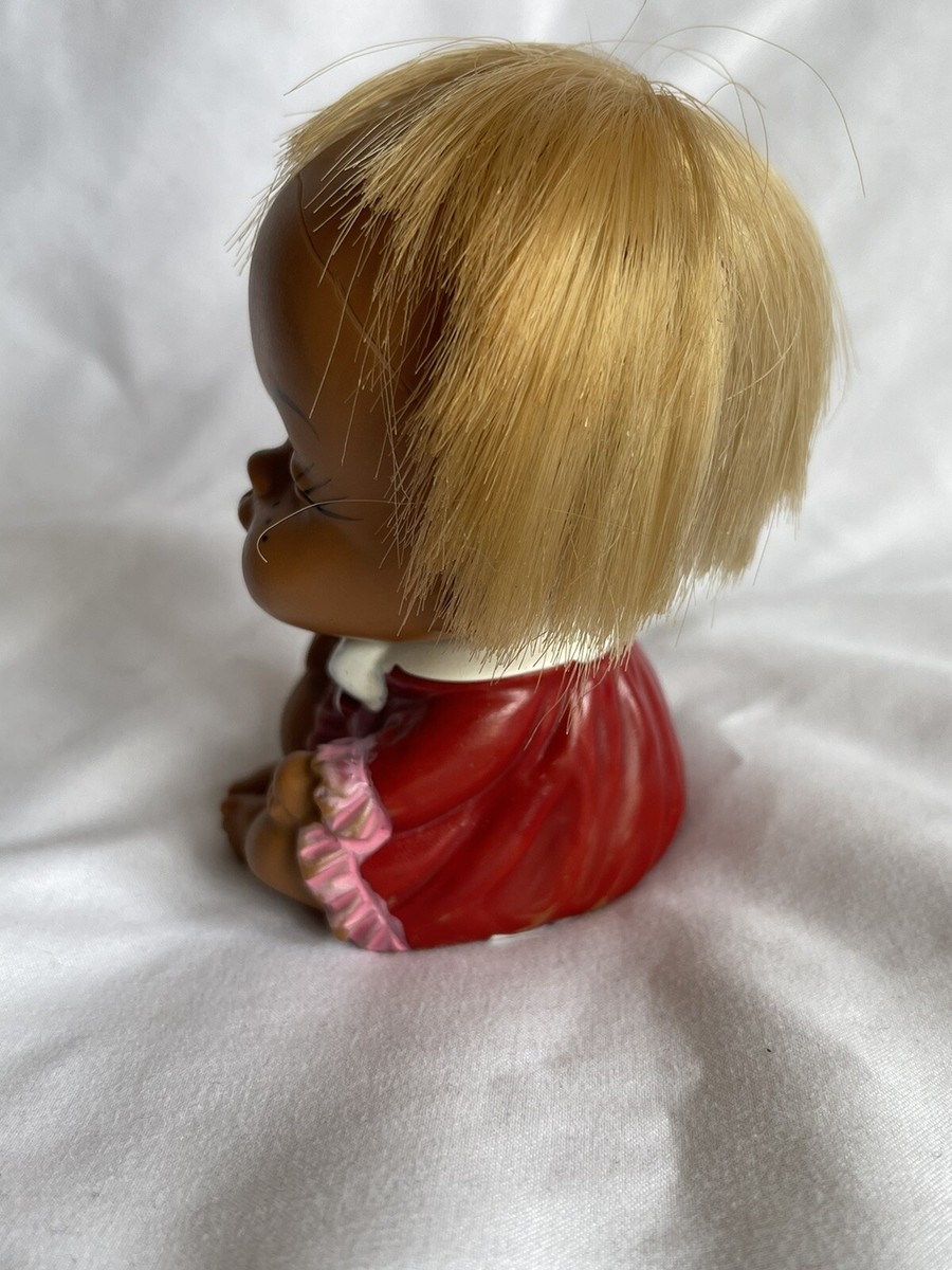 VINTAGE 1970's CRY BABY CRANKY CUTIE RUBBER DOLL 4