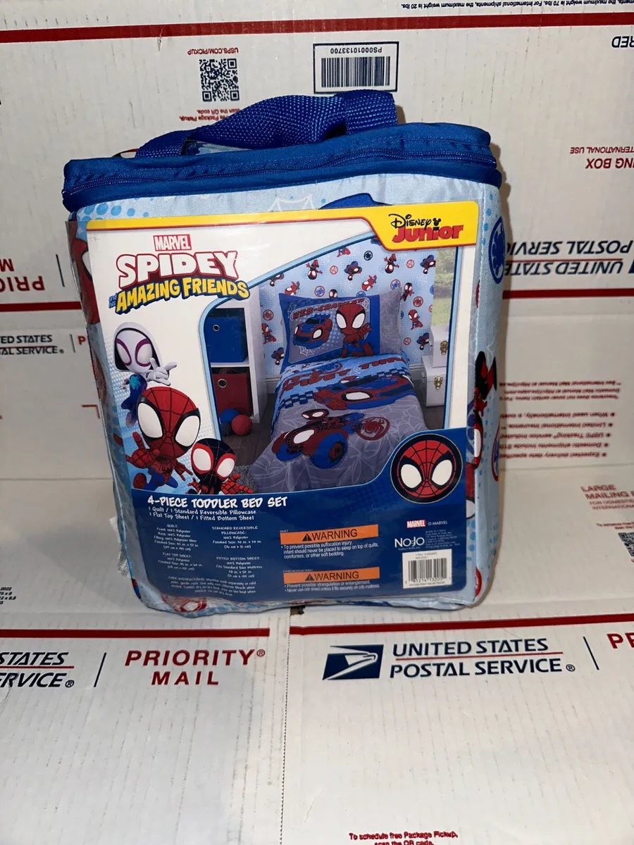 Marvel Spidey & His Amazing Friends Spidey Time 4-Piece Toddler Bedding Set