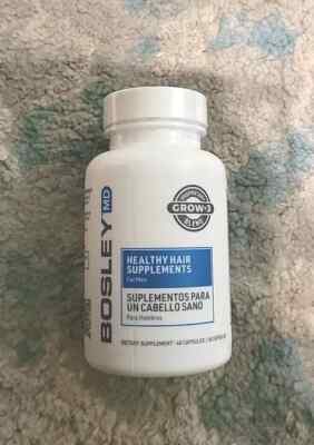 Bosley MD Healthy Hair Supplements for Men - 60 Capsules, Exp. 12/25