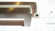 5"Square Cabinet Drawer Door Bar Steel Handle Pull knob Hardware Brushed Nickel