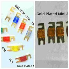 Amp Mini ANL Fuse Gold for Car Audio Auto Marine Audio 5 Pack 30A-150A