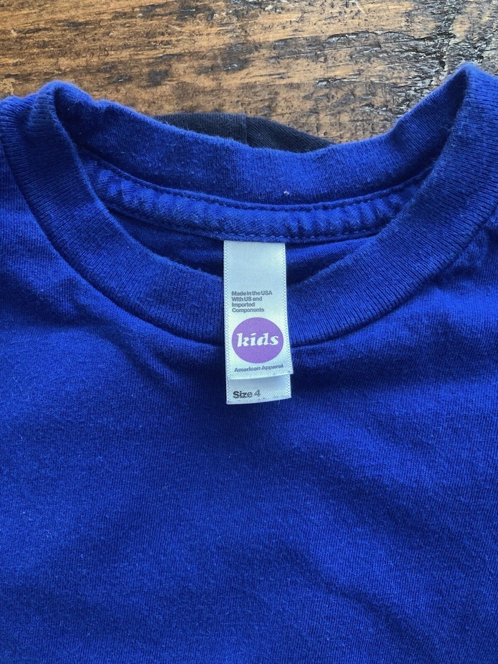 American Apparel 4T Toddler Crewneck Fine Jersey Short-Sleeve Solid T-Shirt Lot - Image 4 of 4