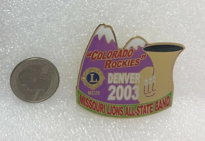2003 Lions Club MD 26 Missouri All State Band Denver Colorado Rockies Pin