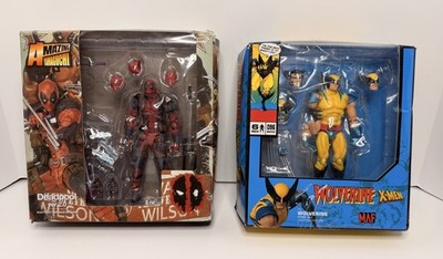 Amazing Yamaguchi Deadpool Ver. 2.0 & Mafex Wolverine No. 096 Action Figures NEW