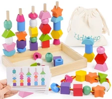 Montessori Toys for 3 Year Old, Stacking Toys for Toddlers, Stacking Blocks,