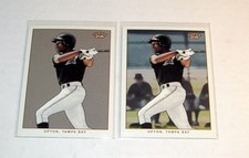 2002 Topps 206 #430 B.J. Upton Rookie RC Lot (x2)  Regular & Variation