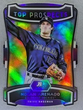 2012 Bowman Platinum Top Prospects - Nolan Arenado Rockies Die Cut /25 SSP