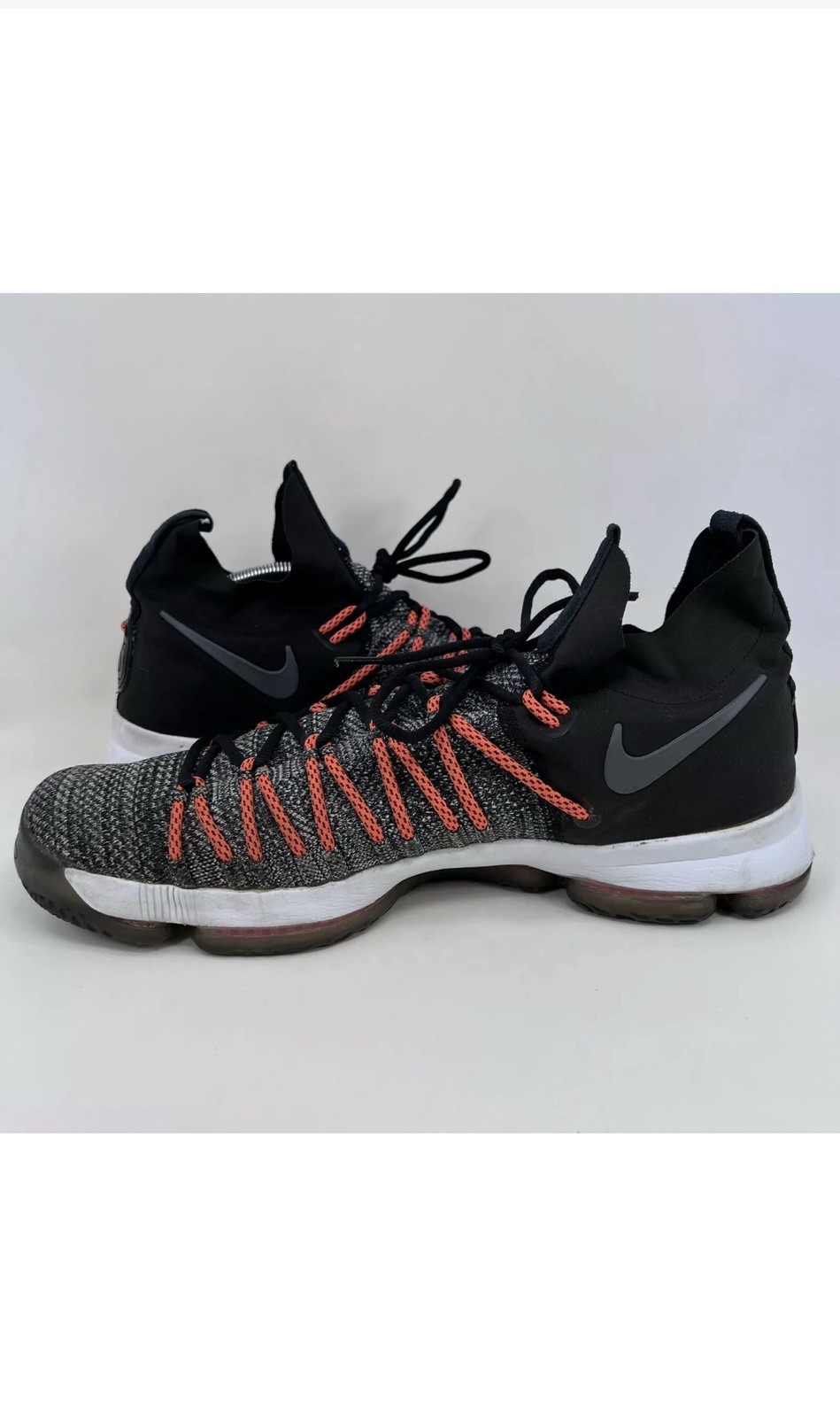 SAOLA Nike KD 9 Elite Mid grigio nero arancione taglia 13